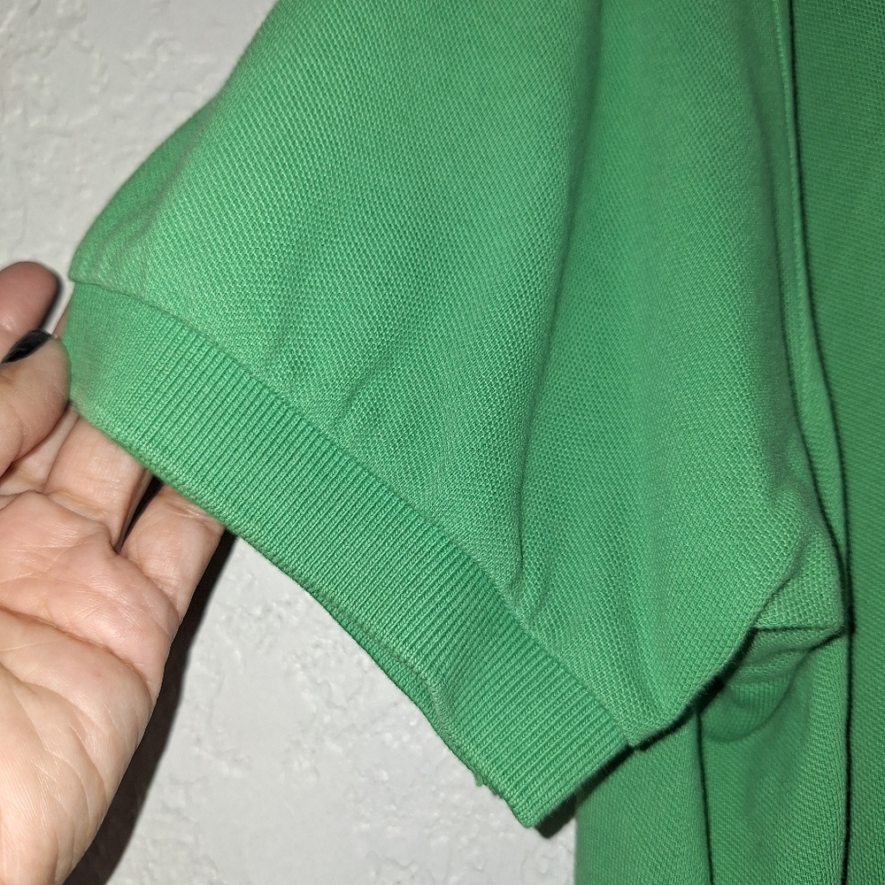 Polo Ralph Lauren Green Pink Logo Essential Polo Dress Shirt - XL - Picture 6 of 10